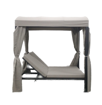 Tejido de poliéster 2.08*2.2*1.8M Cama convertible de mirador para el patio trasero Tomar el sol