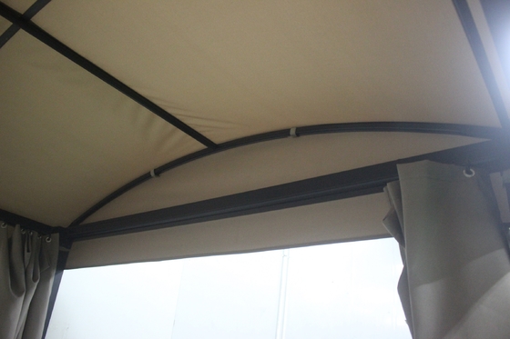 Tejido de poliéster 2.08*2.2*1.8M Cama convertible de mirador para el patio trasero Tomar el sol