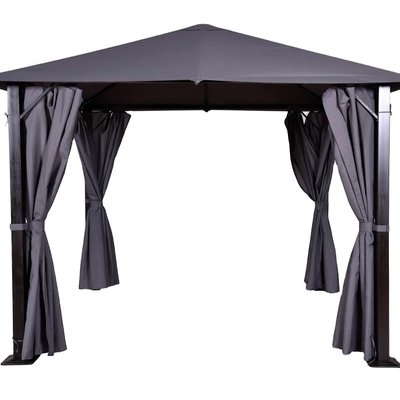 Pintura de sobresaliente robusta y funcional Gazebo metálico con arcos