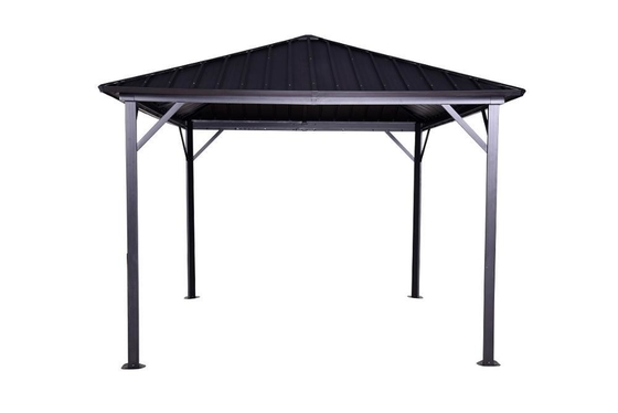 Fuerte 3 * 3 * 2.75m Gazebo de placa de hierro para el puente de Pergolas Características duraderas