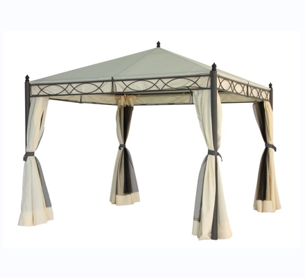 Construcciones de techo y jardín al aire libre 3X3X2.75M Gazebo con construcción de redes