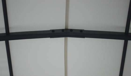 PVC 3x4x2.75M Ferro curvo Gazebos al aire libre Arcos Arcos Pergolas Puente para jardín
