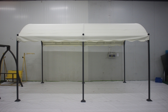 PVC 3x4x2.75M Ferro curvo Gazebos al aire libre Arcos Arcos Pergolas Puente para jardín