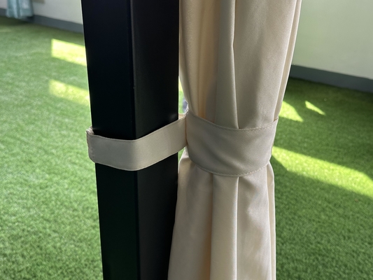 Jardín al aire libre 3x3x2.6M Hard Top Gazebo con techo de PVC fácil de ensamblar y resistente
