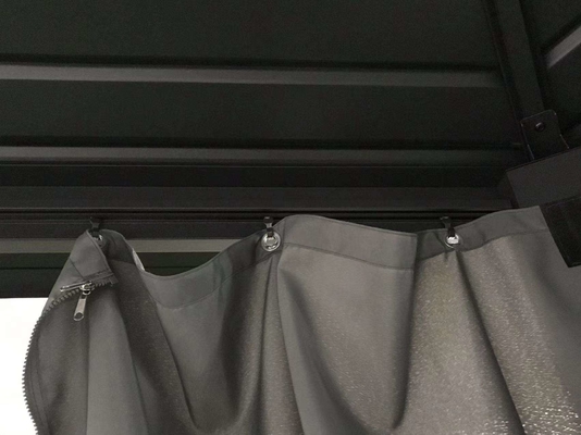 Cuadro de aluminio 4x4x2.8M Hexagonal Hardtop Gazebo Ideal para el exterior y fácil de configurar