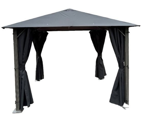 Tienda de fachada de aluminio con paredes laterales de poliéster 3X3X2.57M para protección impermeable