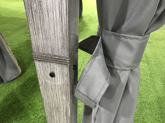 Tienda de fachada de aluminio con paredes laterales de poliéster 3X3X2.57M para protección impermeable