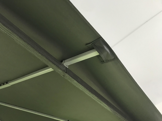 Tienda de fachada de aluminio con paredes laterales de poliéster 3X3X2.57M para protección impermeable