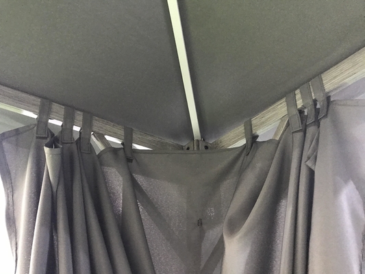 Tienda de fachada de aluminio con paredes laterales de poliéster 3X3X2.57M para protección impermeable