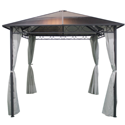 Jardín/exterior Gazebo PC medio de hierro y medio de Al con estructura de árboles