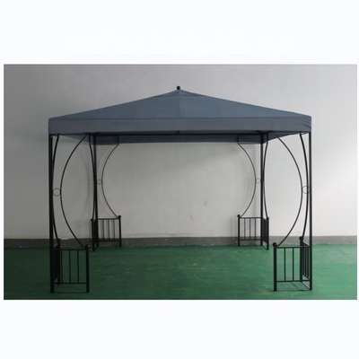 Cuadro de acero con revestimiento en polvo Arcos de jardín Canopy Pergola Cortina de carpa para espacios al aire libre
