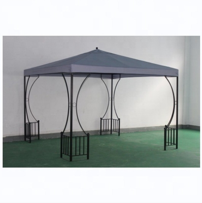 Cuadro de acero con revestimiento en polvo Arcos de jardín Canopy Pergola Cortina de carpa para espacios al aire libre