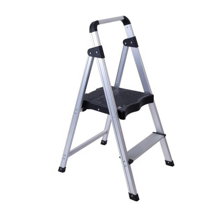 Estante de escalera de acero personalizable de nylon portátil plegable de marco A con plataforma de trabajo extensible