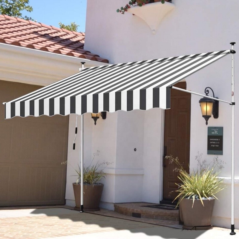 1.5 * 1.2m plegable de aleación de aluminio patio exterior jardín dosel sombreado balcón toldo
