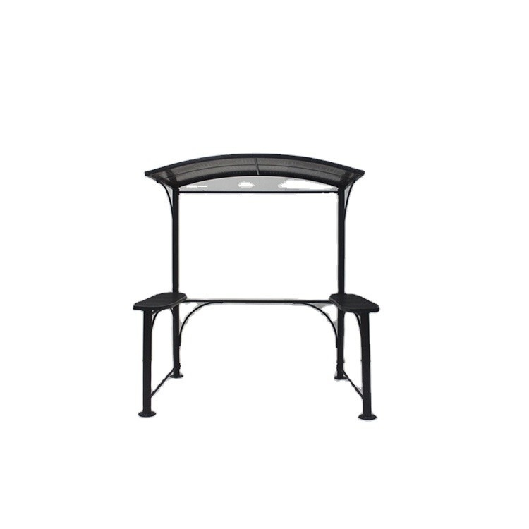 Grill de aluminio y hierro Gazebo 2.18 * 1.43 * 2.13 - 2.29M para la casa de la parrilla del jardín