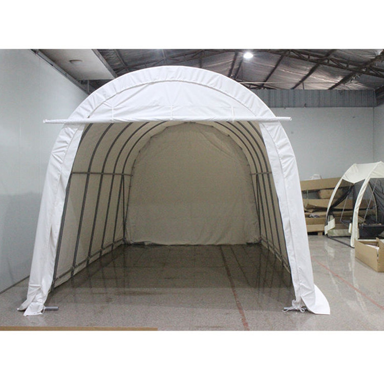 No revestido Velo acabado cubiertas impermeables de cochera para 400 * 730 * 330cm Protección del coche