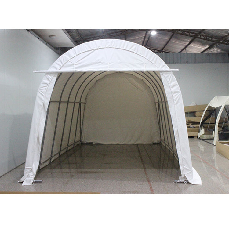Paredes laterales removibles Puertas de trabajo pesado Carport para camping y patio trasero 400 * 730 * 330cm