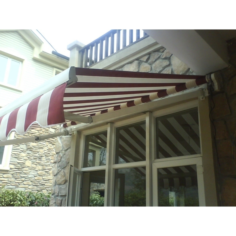 4.5*3m Tipo totalmente abierto Toldo retráctil exterior manual Canopy Material de palo de aluminio