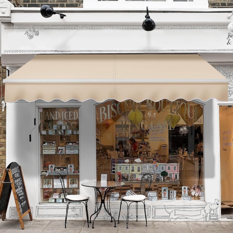 Cuadro de aluminio tipo totalmente abierto sombrilla Awning KD ideal para los requisitos del cliente