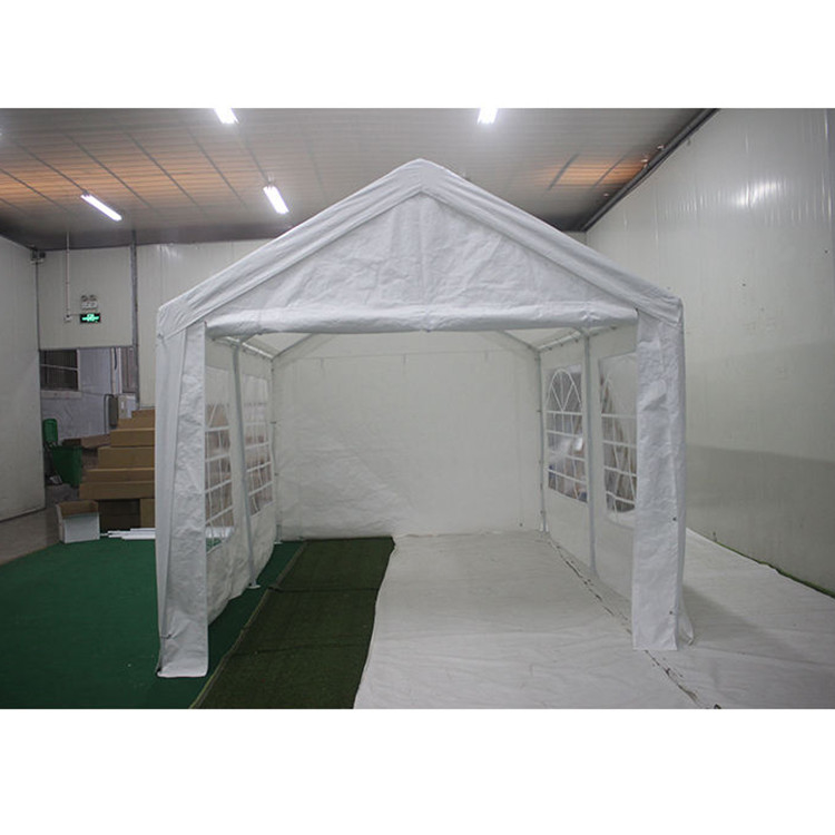 Carport PE de cubierta superior resistente al agua y UV 3X4M para fiesta en blanco