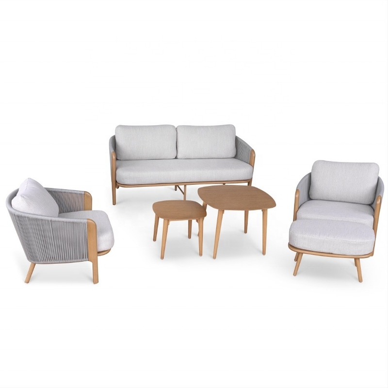 Cuadro de aluminio mesa de lujo Bistro Conjunto para muebles de jardín al aire libre Color personalizado