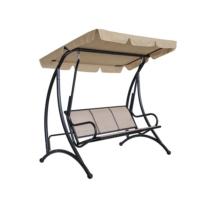 Silla de swing de patio de jardín moderno con dosel Pergola Gazebo cama con almohadilla al aire libre