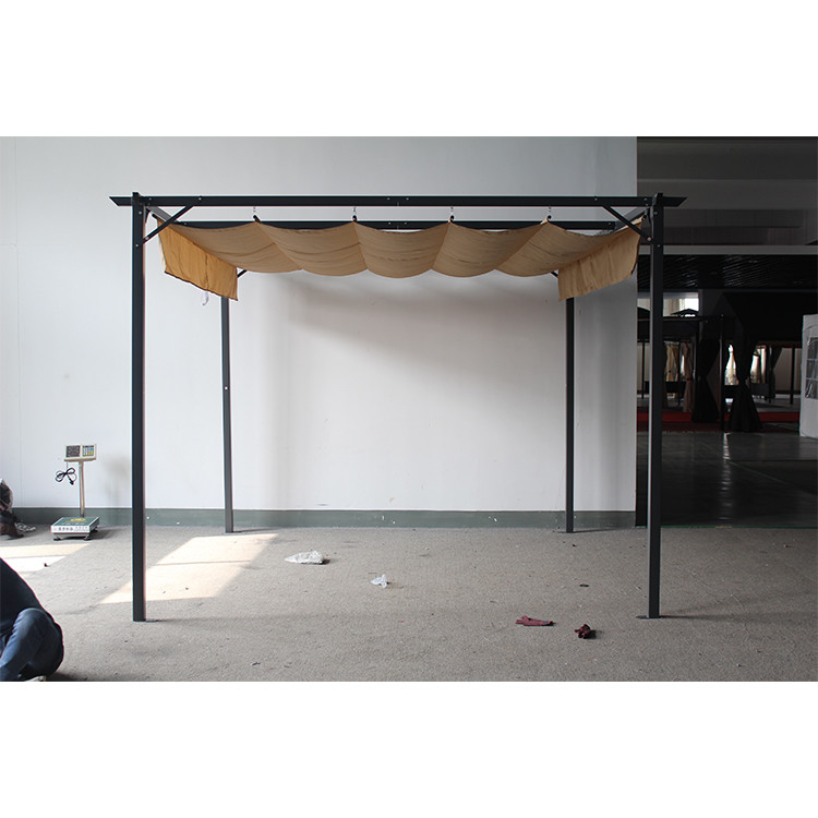 Canopy de pergola retráctil de aluminio para patio de jardín