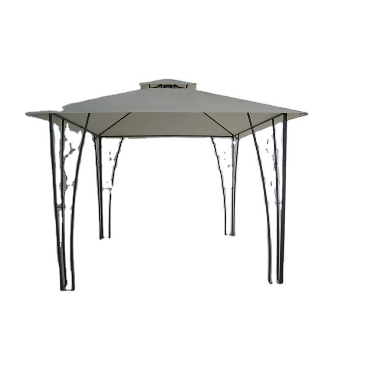 3*3M Double Top Pergola Gazebo Metal Decorado Ideal para bodas y eventos