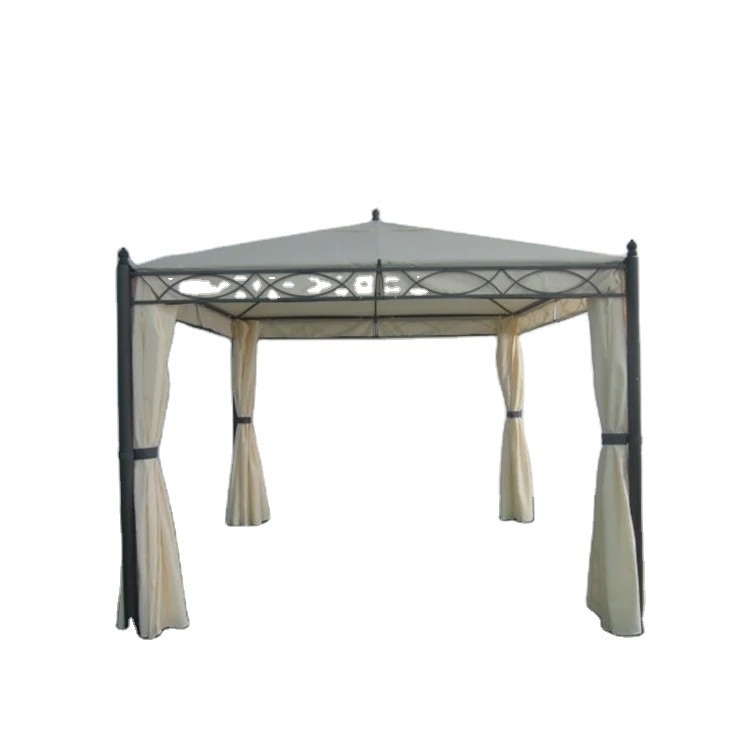 PA Revestido 3*3*2.75m Canopy de grado y estructuras de jardín plegables Gazebo con redes