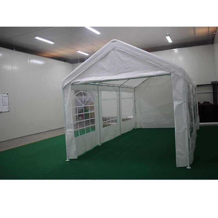Carport exterior 3X6M cobertizo de jardín con puertas y ventanas madera tratada a presión natural