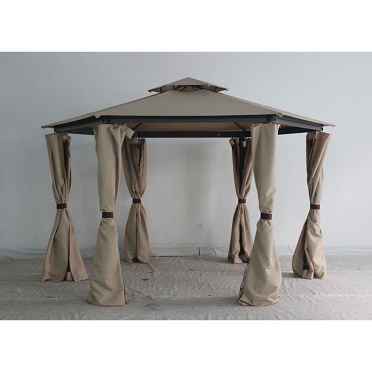 2*2*2.8M Gazebo recubierto de PVC con cortina y mosquiteros de los mejores fabricantes de gazebo