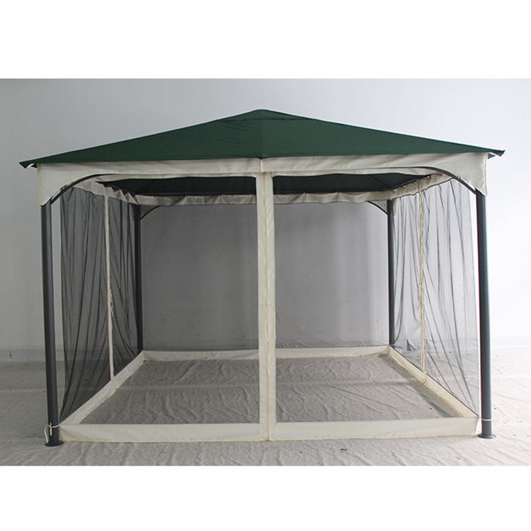 Canopy de poliéster y mosquiteros para el jardín Easy Up Plegable exterior de acero Gazebo