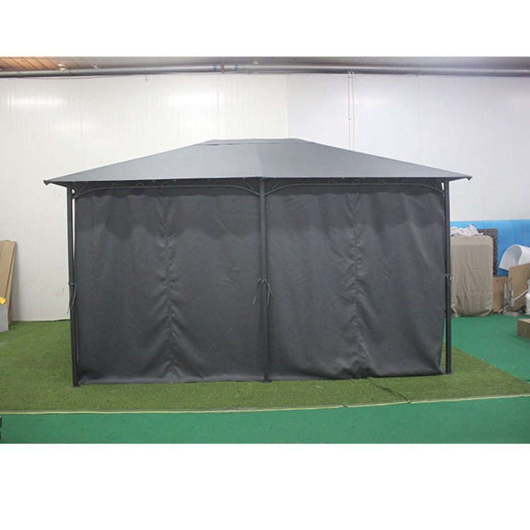 3*4*2.6M Cuadro de aluminio Poliéster impermeable y PA Revestido Gazebo superior para fiestas de jardín