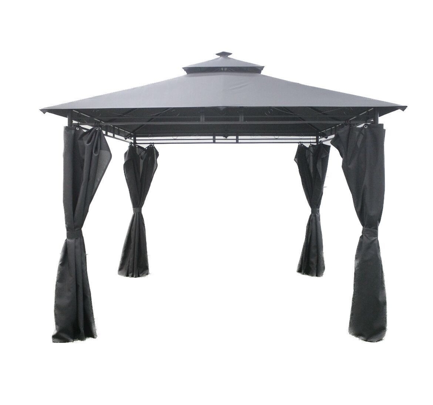 Cuadro de acero 3x3x2.7M Rondo Patio exterior Canopy Party Gazebo Diseño para jardín / exterior