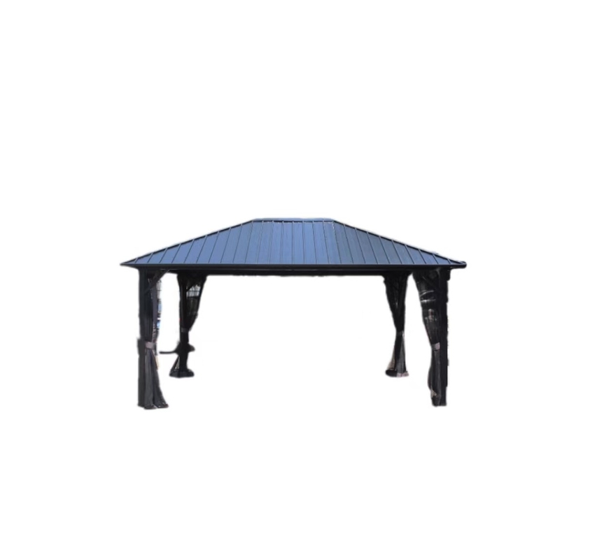 Extensiones para jardinería Pergola 4.85x3.65x2.75m Acero galvanizado con material de tela